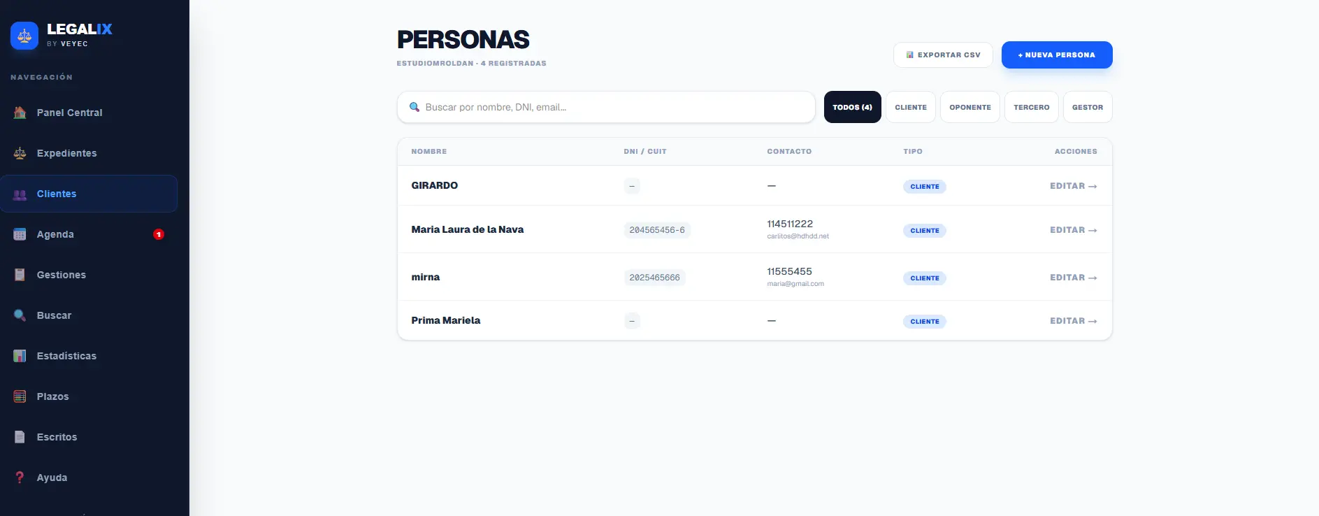 Portal de Clientes